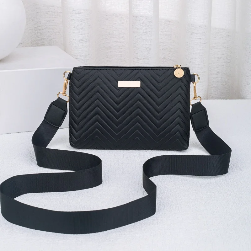 

Minimalist Mini Fashionable Quilted Crossbody Bag Wallet, Trendy PU Shoulder Bag, WOMEN'S Casual Handbag and Mobile Phone Wallet