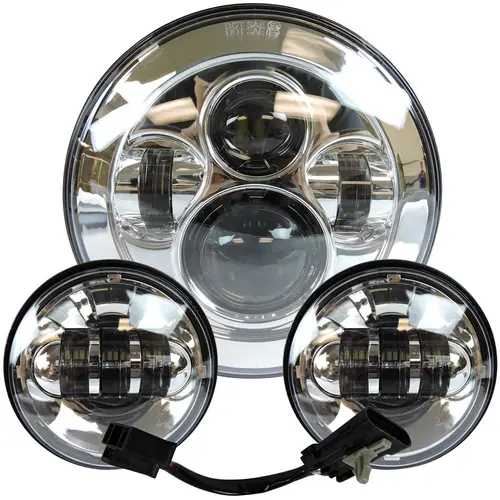 Imagen 1 del producto Proyector Led de 7 "", faro H4, luces antiniebla de 4,5 pulgadas para motocicleta Harley, lámpara Electra Glide Softail Fat Boy Touring, piezas