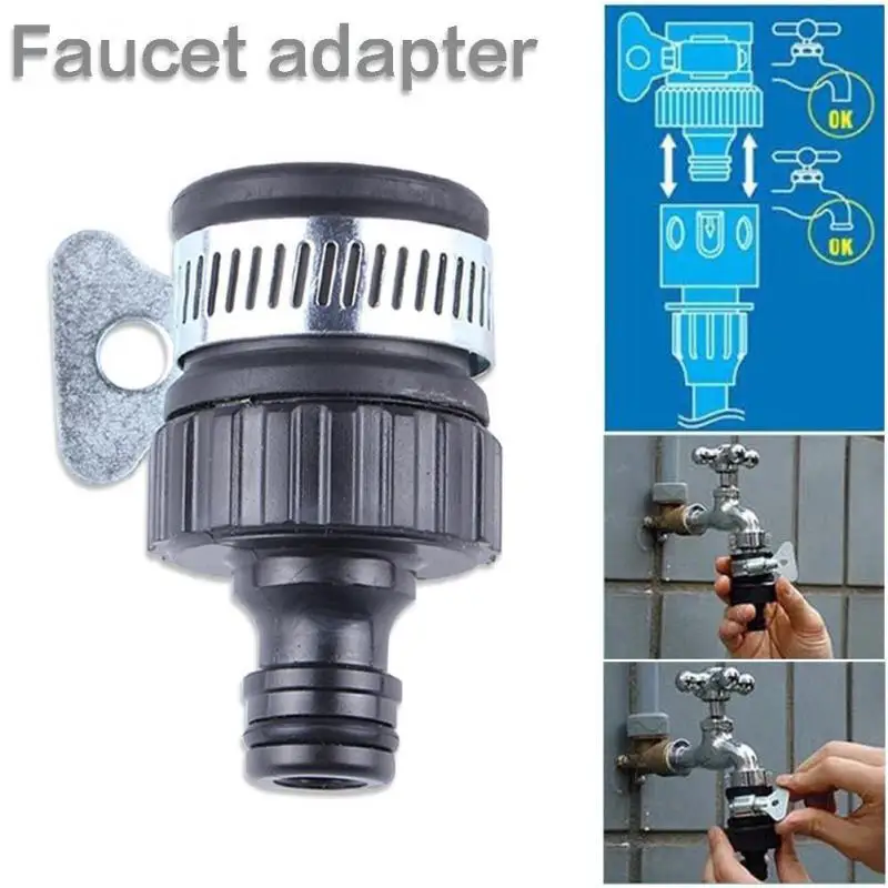 Universal Water Faucet Adapter Durable Plastic Hose Fitting Quick Connector Fitting Tap For Garden  Irrigation Car Washing