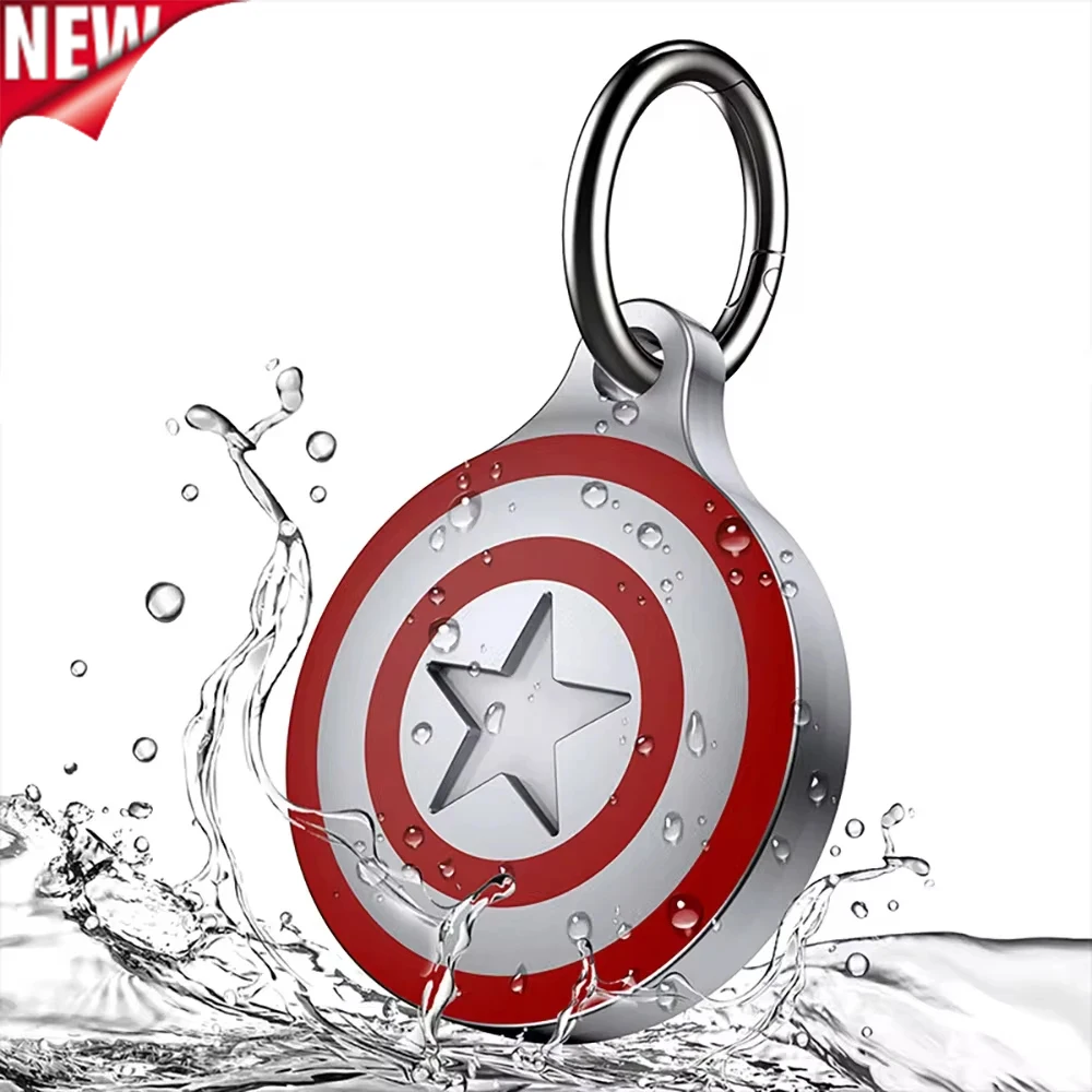 for Apple AirTag Alloy Holder Keychain Protective Case Cover with Key Ring for Wallet Luggage Backpack Bag Pet GPS Tracker