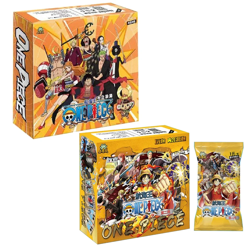 

Latest One Piece Collections Cards Box Booster Pack Anime Luffy Zoro Nami Chopper TCG Game Collectibles Card Child Birthday Gift