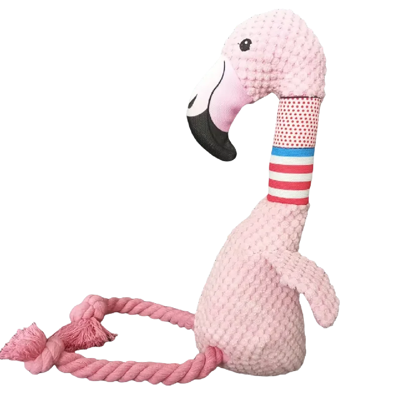 Pet Dog Plush Sound Toy Cute And Realistic Flamingo, Durable And Chewy Pet Toy To Relieve Dog Toy Supplies Interactive Dog Toys