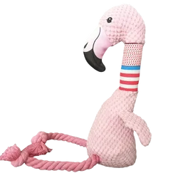 Pet Dog Plush Sound Toy Cute And Realistic Flamingo, Durable And Chewy Pet Toy To Relieve Dog Toy Supplies Interactive Dog Toys