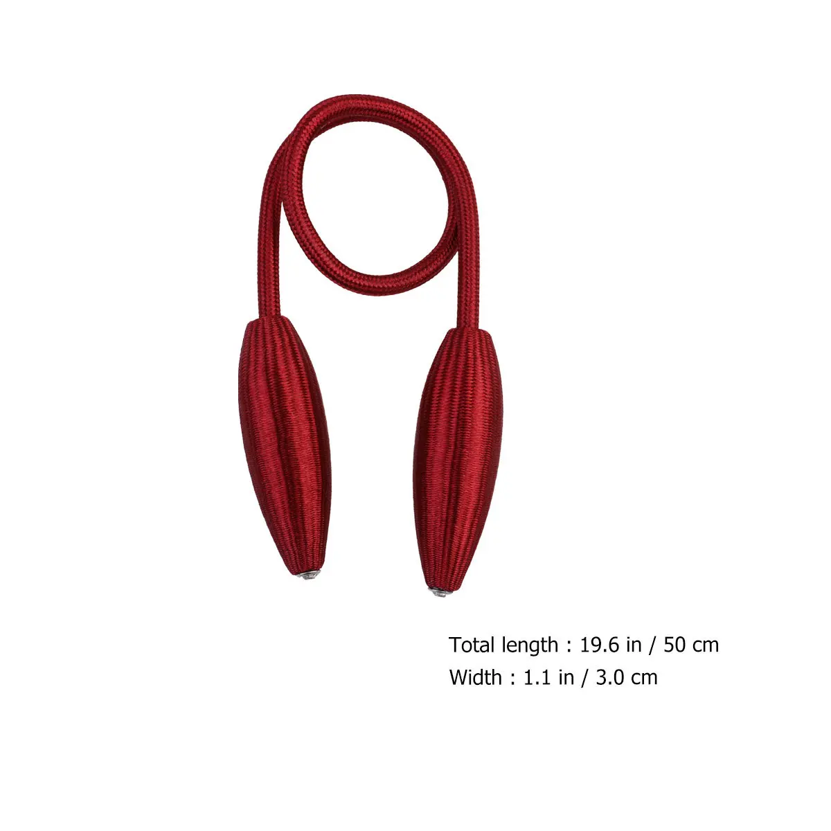 2pcs Curtain Tiebacks Black Punch Free Installation For Living Room Bedroom Home Window Decor Curtain Rope Stylish