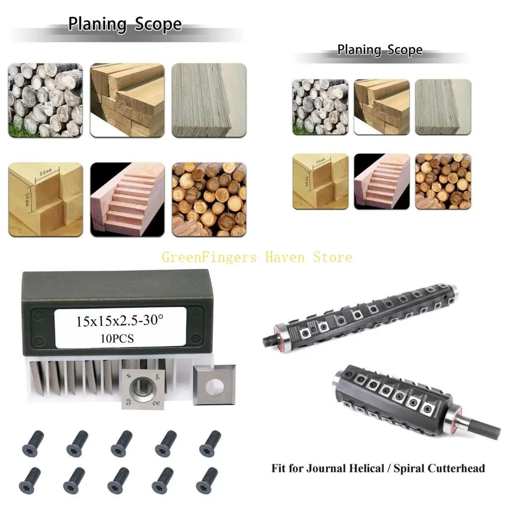 

F68D 15mm Square Cutter Insert Inserts Helical Nnives 15x15x2.5