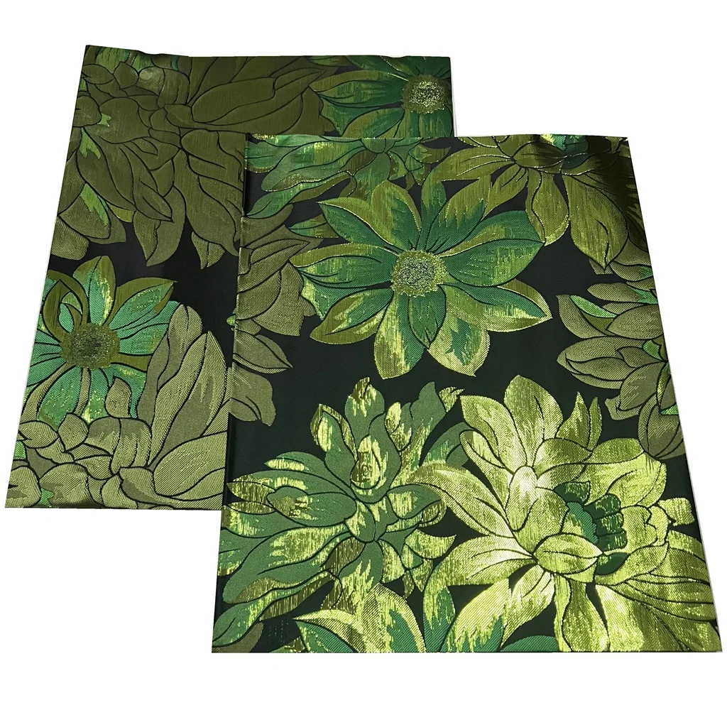 2Pcs 3D Sego Gele Hayes Headtie Wrapper Fabric High-Quality Print Embroidery Hat Tradition Fashion