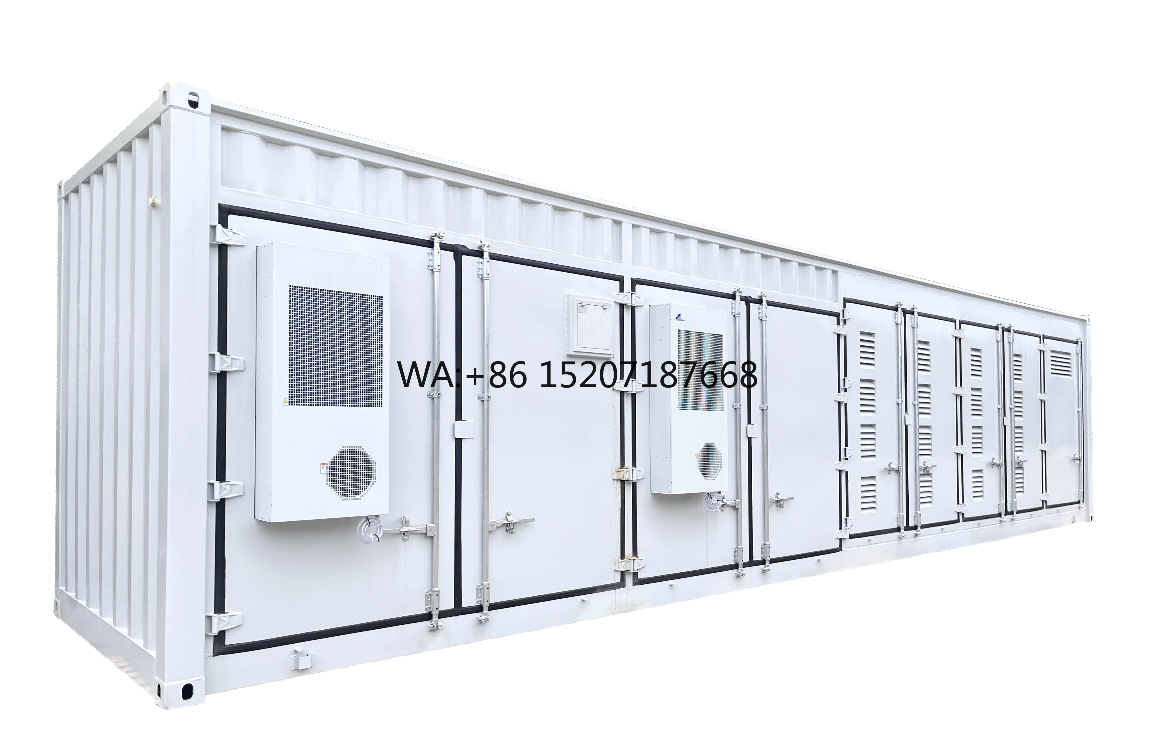 Cooling Customizable Options 500~1000V System Voltage Containerized Lithium Ion Energy Storage with Liquid