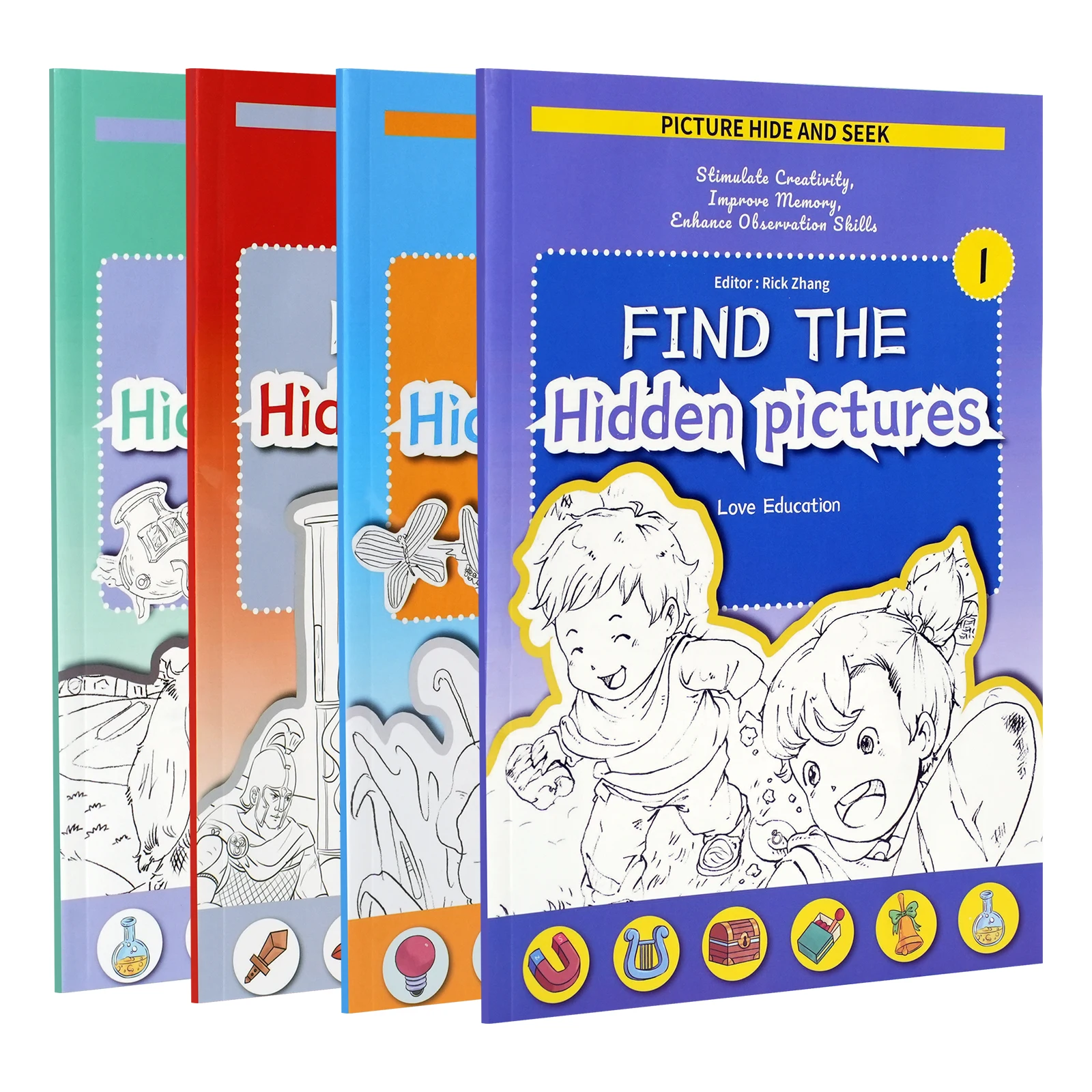 

Найди скрытые картинки: книги для детей – набор для увлекательных игр в прятки с картинками и головоломками