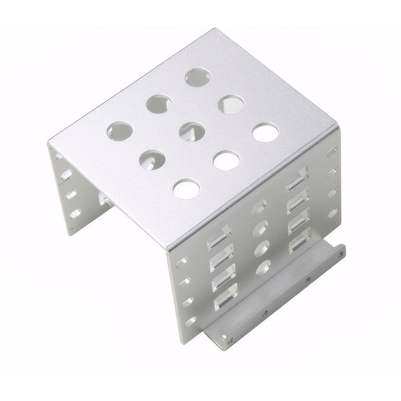 Kit Pemasangan Aluminium Drive Bay Internal 2.5 "HDD SSD Ke 3.5" Ke 4 Baki Hard Drive Sasis Adaptor Hard Drive