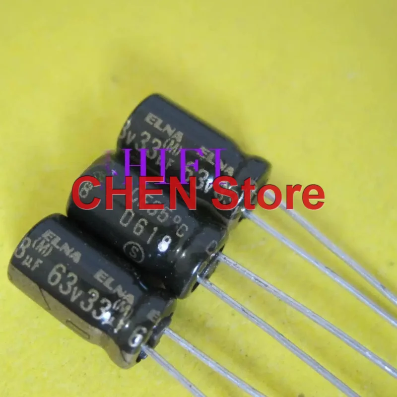 20PCS/lot original ELNA RFO 63V33UF 6X11MM 85C 63V 33UF electrolytic capacitor free shipping