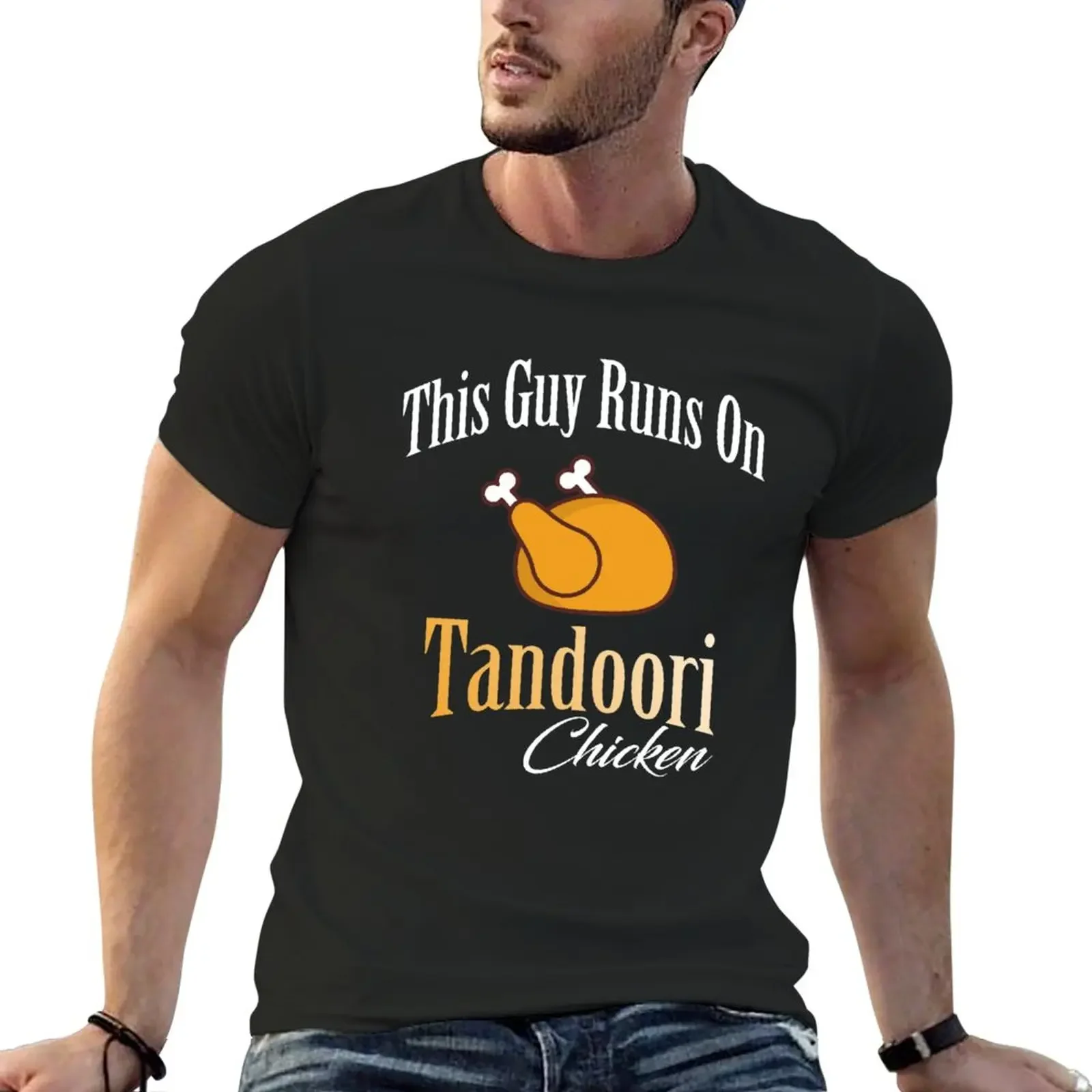 Tandoori Chicken Indian Food Lover T-Shirt customs tees heavyweights mens white t shirts