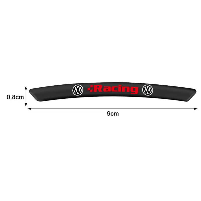 4Pcs Car Styling Auto Wheel Hub Badge Tire Rim Stickers Accessories For Volkswagen GOLF 5 6 7 Polo Tiguan VW TOURAN CADDY PASSAT