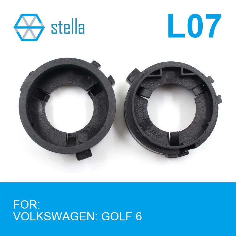 Stella 2pcs H7 LED headlight Holders/Adapters Lamp Base for Volskswagen GOLF 6 etc. Headlight Accessories