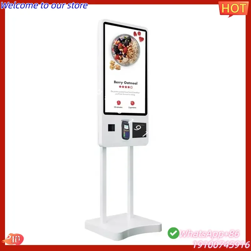 CECertificate Self-Service Ordering & Payment Terminal Kiosk Machine 21.5 24 32 Inch Multi-Function Restaurant SDK