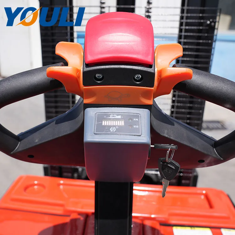 YOULI ES-15B 1.5T Capacity 3m Lifting Height 24V/85Ah Stand-on Electric Stacker Forklift Electric Pallet Stacker