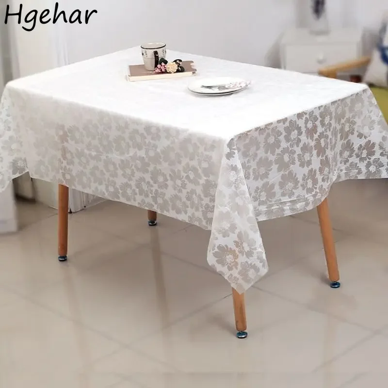 Disposable Floral Plastic Table Covers Thick Kitchen Oil-proof cloth Dust-proof Waterproof Dining  Cloth Household New