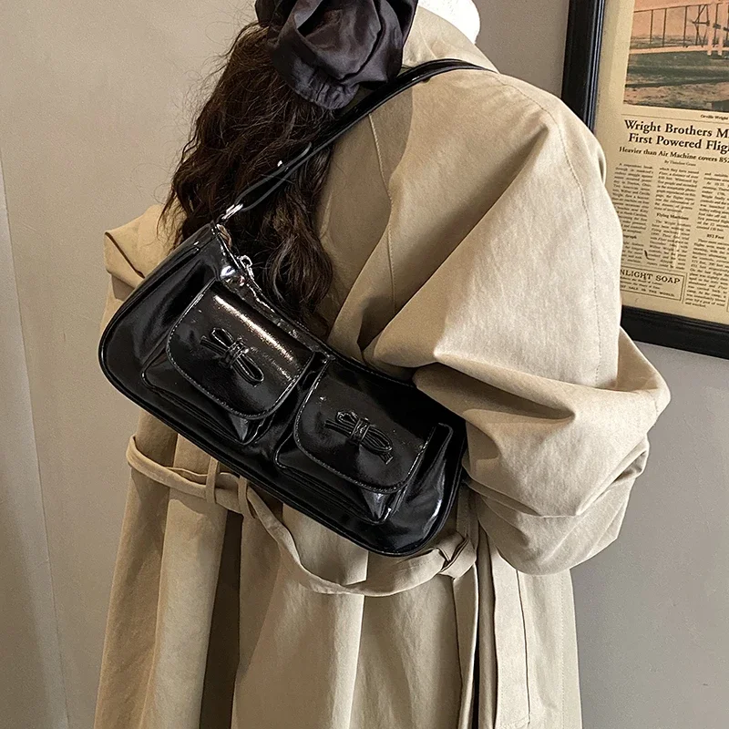 

Elegant Leather Classic Designer Paris Inspired Bag Trendy Crossbody Handbag With Solid Color For Women Leisure And Business