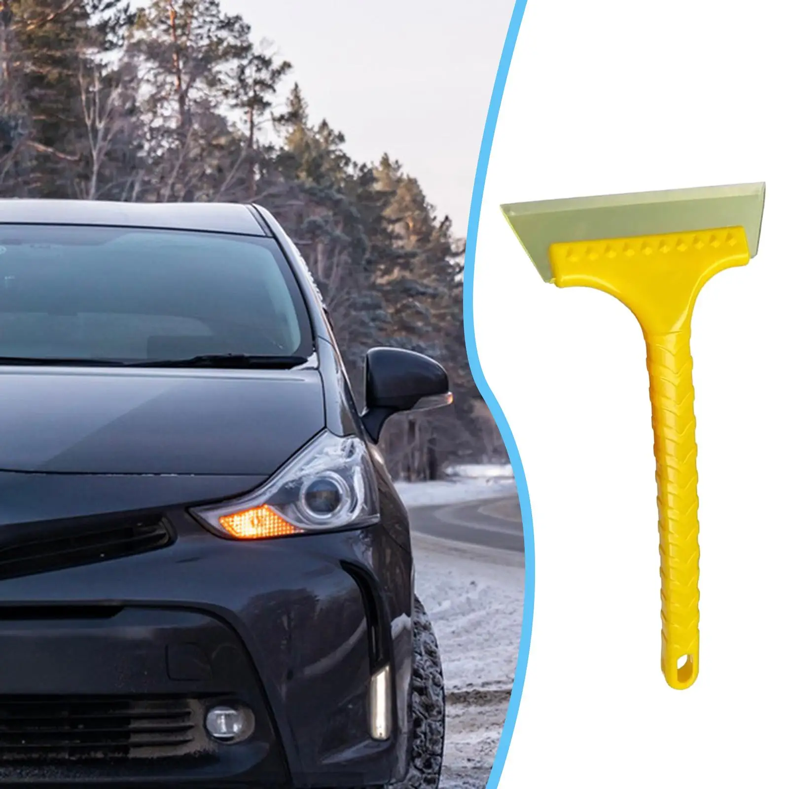 Winter Car Accessories Snow Scraper Silicone ABS Windshield Ice Shovel for Vehicle Snow Removal