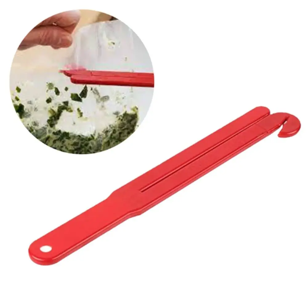 

Stainless Steel Food Bag Cutter Lightweight Design Plastic Material Food Pouch Squeezer Portable Size Reusable Function