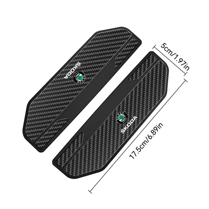 

2 Pack Carbon Fiber Car Rear View Mirror Rain Brows for Skoda Octavia Kodiaq Kamiq Fabia RS Rapid Yeti Karoq Vision