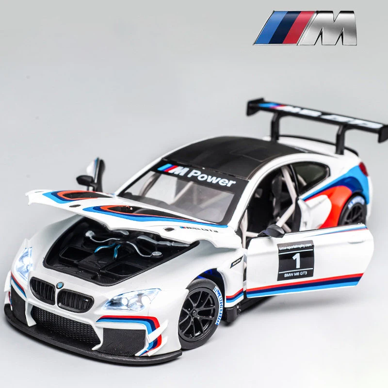 1:24 BMW M6 GT3 M4 DTM Free Wheeling High Light Sport Racing Car 1:24 BMW M6 GT3 M4 DTM Free Wheeling High Light Sport Racing Car