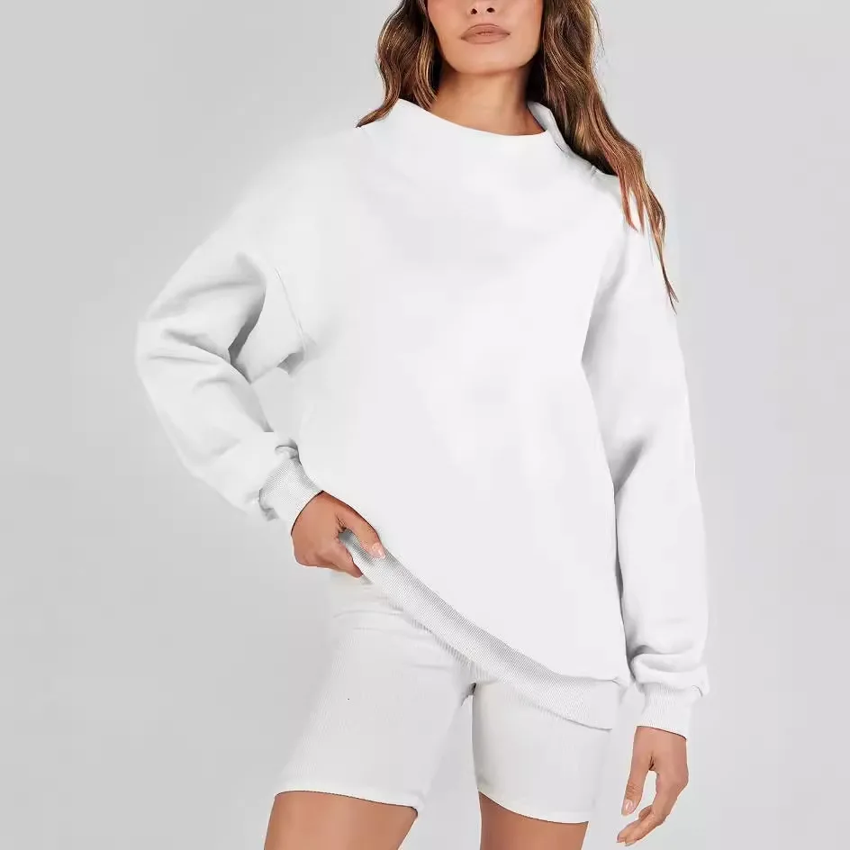 

2026 Cross-Border Independent Station European And American Foreign Trade New Style Autumn Winter Women's Solid Color Stand