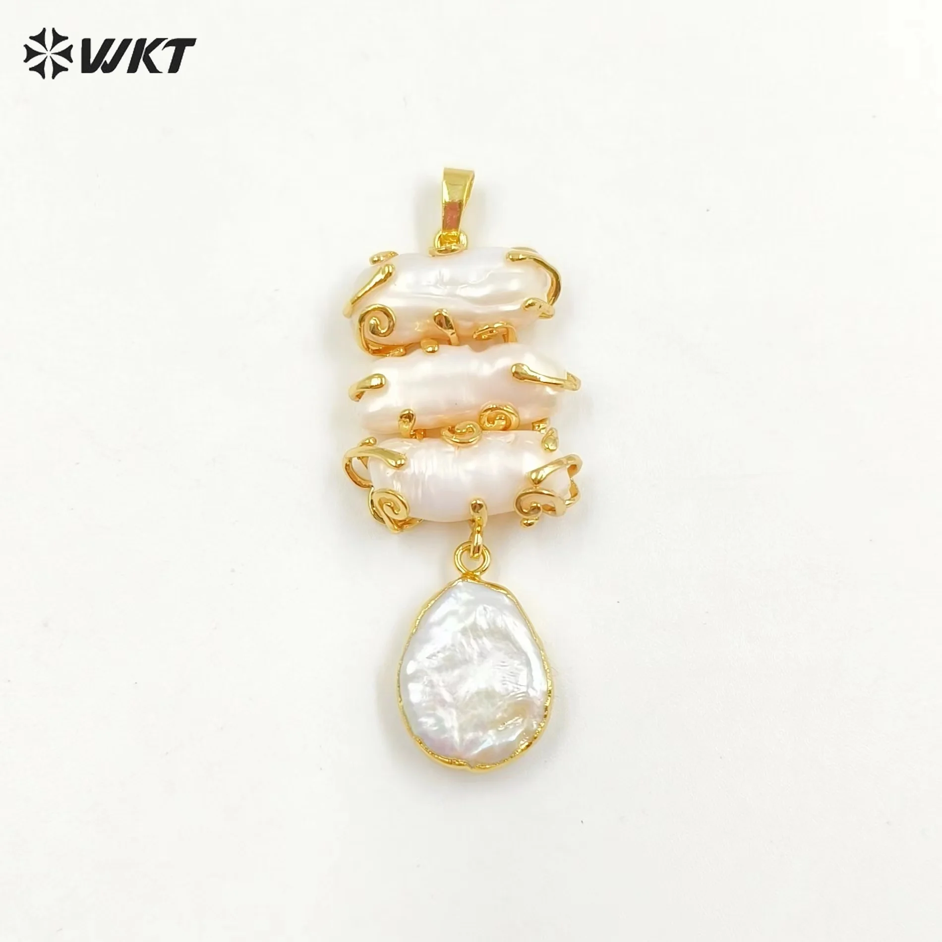 WT-JP353  WKT 2023 Fashion Style Freshwater Pearl Retro Pendant Women Jewelry NEW Accessory Gifts For Party Women Supplies