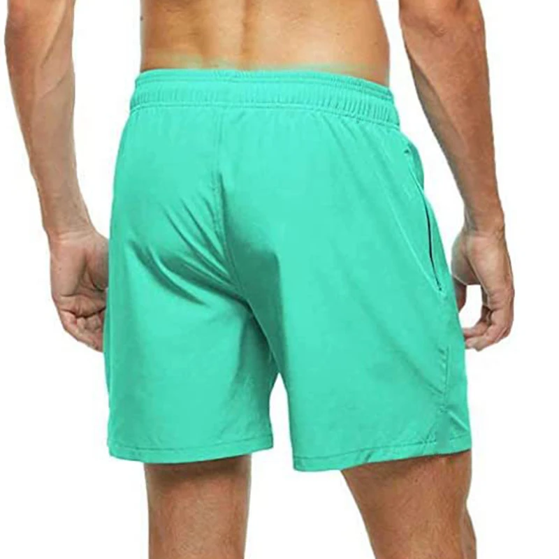 Men\'s Swim Trunks Summer Swimming Board Shorts Quick Dry Beach Shorts with Side Pockets and Mesh Lining Swimwear Bathing Suit