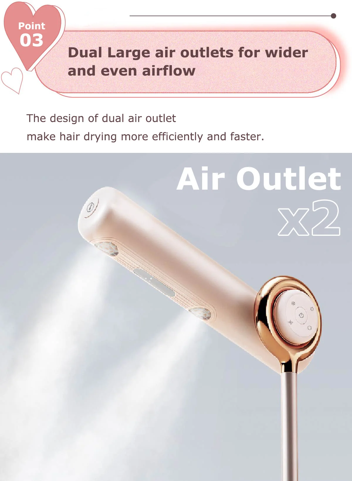 Hot sales negative ionic standing hair dryer with remote control for ladies kids and pets