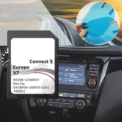 Newest Connect 3 V7 LCN X-Trail Car for Nissan Sat Nav Map Version Data with Anti Fog Reaview Stickers