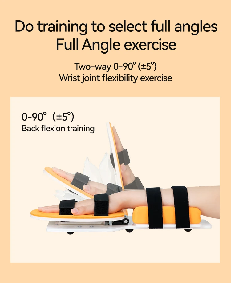 Ergonomic Wrist Support Brace, Full Angle Wrist Trainer for Tendon Stretch & Muscle Recovery