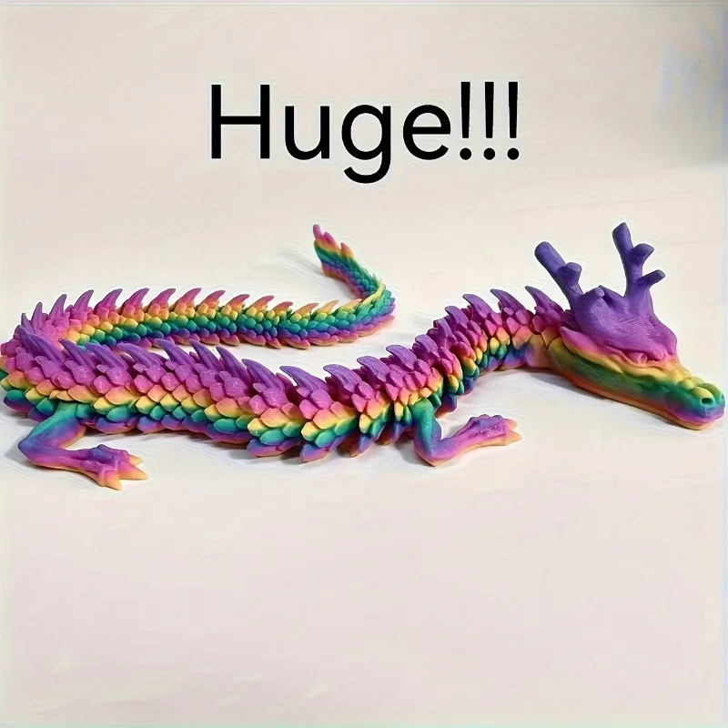 

1 шт., большая 30-85 см, подвижная шарнирная модель дракона, гибкая фигурка дракона из ТПУ с подвижными ножками, руками, реалистичное украшение