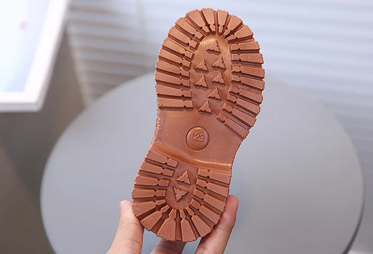 Herbst Mädchen Stiefeletten mit Rückenschleife Kinder Kurzstiefel Weiche Sohle 2026 Neue Mädchen Prinzessinnen-Lederstiefel mit Seitenreißverschluss – Detail 12