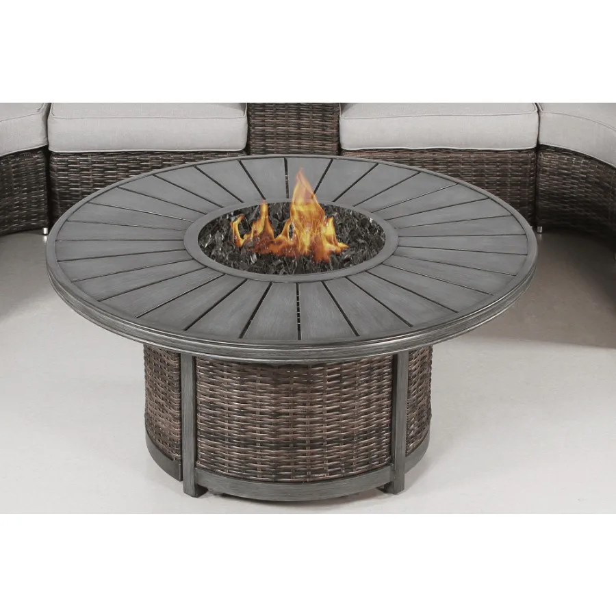 

Outdoor fire pit table for patio use, stainless steel, black, weather-resistant and smokeless design