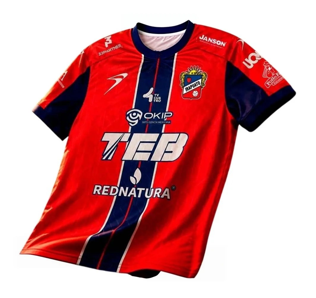 26/27 New Men's Irapuato Competition Jersey 3D Print Y2K Oversized Quick Drying Sports Shirt for Daily and Training Wear T-shirt