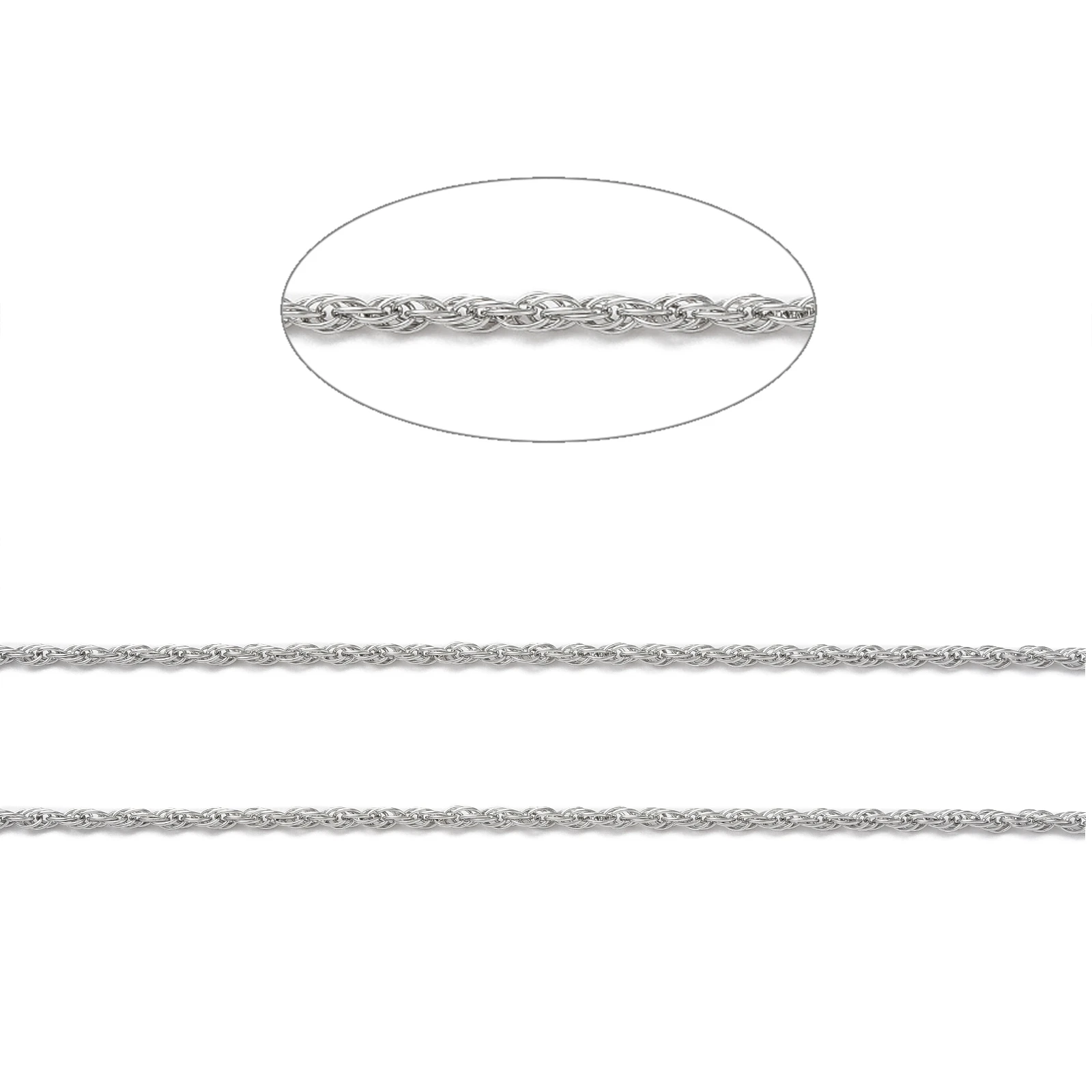 JOBulk-Corde torsadée en acier inoxydable pour hommes et femmes, lien soudé, bracelet à bricoler soi-même, collier, bijoux, fournitures exécutives, 10m, équi1.7mm