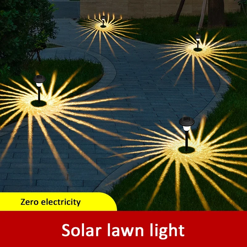 

Circle Shadow Garden Light Outdoor Solar Lamp Lawn Courtyard Landscape Ground Patio Yard Driveway Waterproof Solar Pathway Light