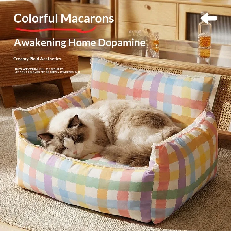 Alfombra antideslizante lavable para gatos y perros pequeños, cálida - imagen 5