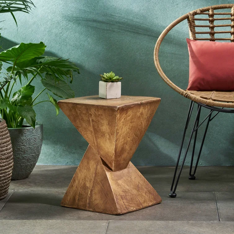 #Attractive Design Glass Fiber Reinforced Concrete Cement  Special Shape Coffee Table Set Luxury Modern Concrete Table