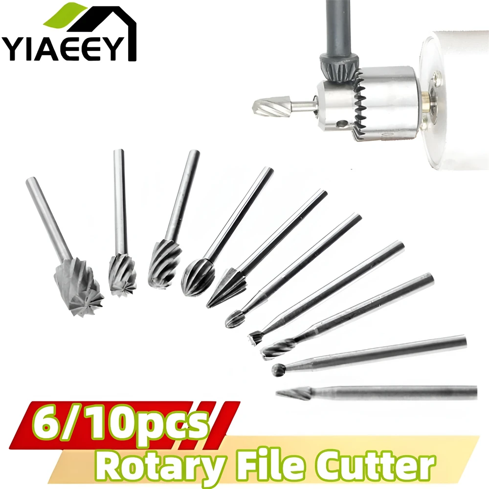 Titanium Dremel Routing Wood Rotary Milling Rotary File Cutter Woodworking Carving Carved Knife Cutter Tools Wood Drill