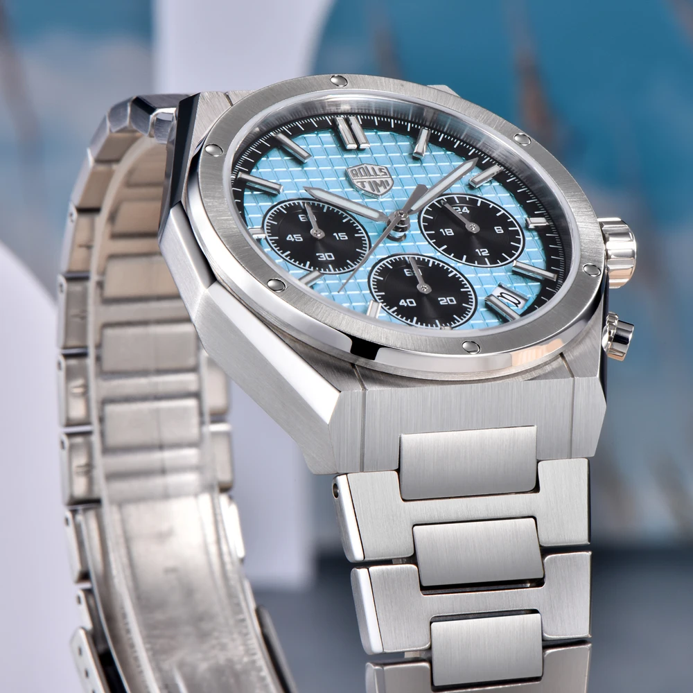 2025 جديد RollsTimi ساعات رجالية كوارتز ساعة كرونوغراف للرجال قمة فاخرة AR الياقوت مرآة مضيئة مقاوم للماء ساعة هدية