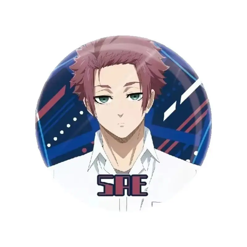 Anime Figure Nagi Seishiro Badge Decor Toy Character Itoshi Sae Ornament Pins Rin Itoshi Brooch Prop Gift Fans Collection