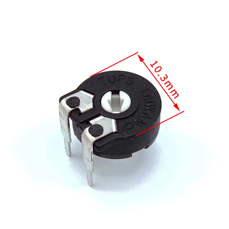 10 шт., регулируемый потенциометр PT10, горизонтальная отвертка, замена через отверстие, Испания 1K/4,7 K/10K/100K