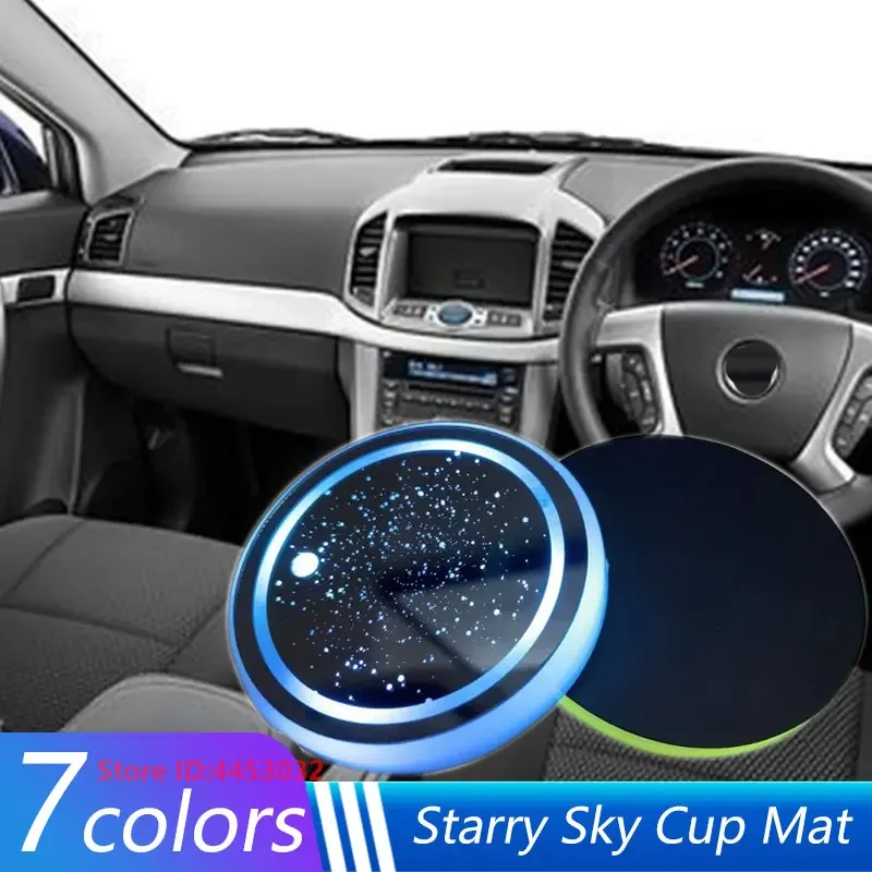 1 PCS Led 7 Colors Cup Holder Light For Holden TRAILBLAZER VF COLORADO CRUZE COMMODORE Monaro Colorado Hsv 7 Colors Accessories