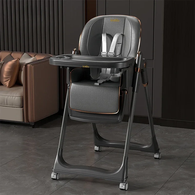 Babyhochstuhl zum Essen, multifunktionaler faltbarer Kinder-Esstisch und Stuhl