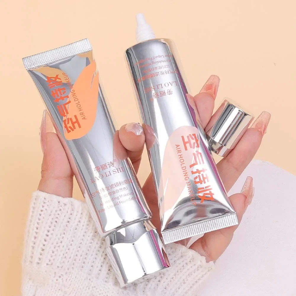 Waterproof Liquid Foundation Face Makeup Base Moisturizing Full Cover Acne Scars Concealer BB Cream with Brush Korean Cosmetics