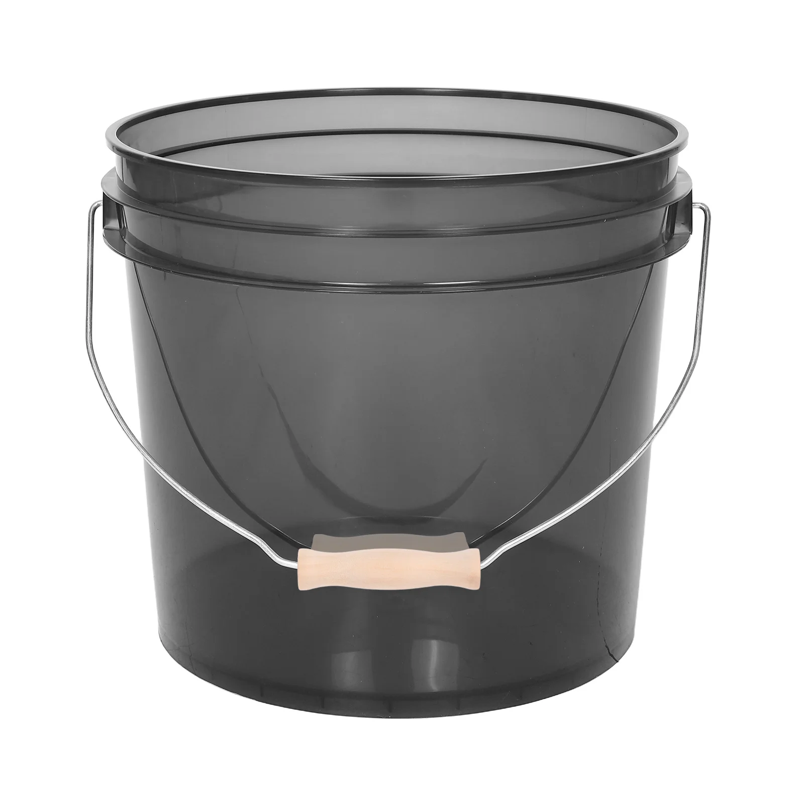

10Pcs Water Bucket Handle Replacement Wooden Ergonomic Grip Comfortable Carrying Handle for Buckets Kitchen Bathroom