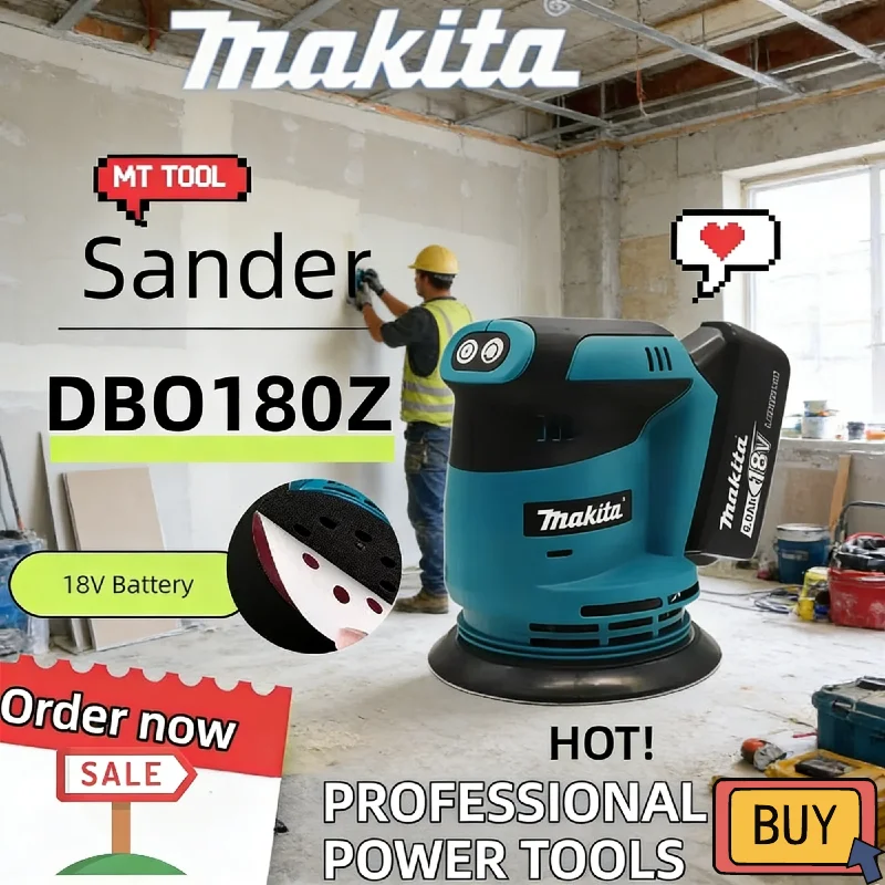 ponceuse-orbitale-aleatoire-sans-fil-makita-dbo180z-18v-sans-balais-pour-le-poncage-du-bois-le-poncage-de-la-mastic-et-le-polissage-–-outil-electrique