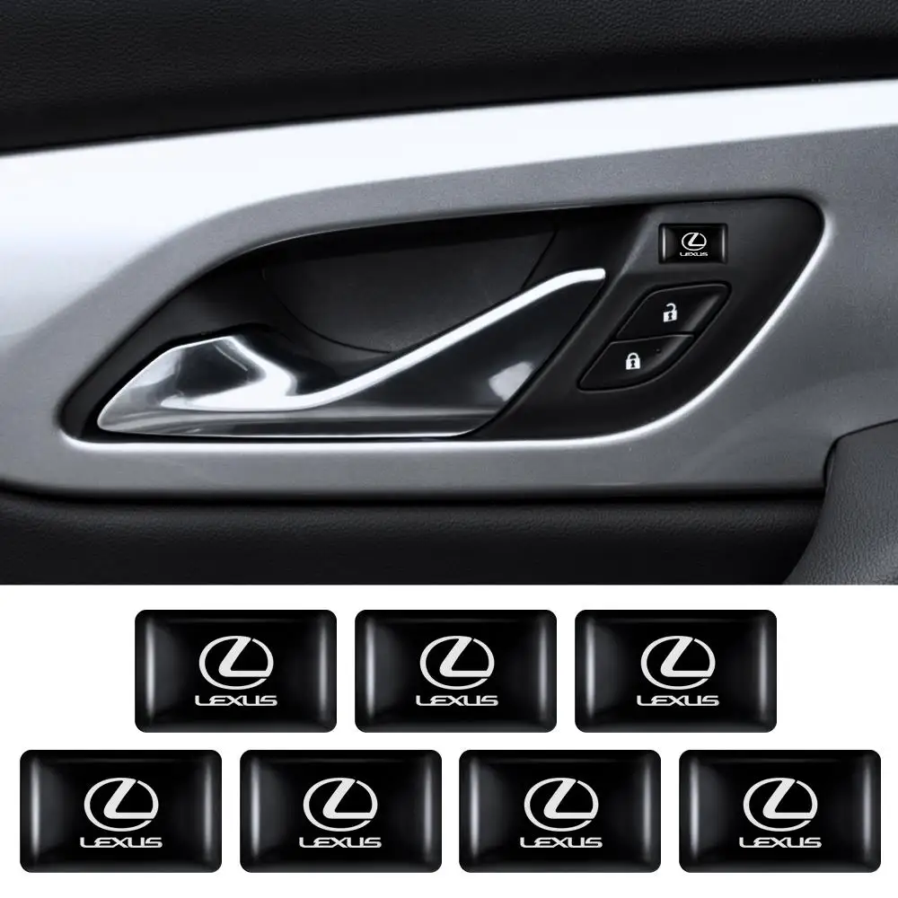 

10/20/50Pcs Car 3D Epoxy Steering Wheel Dashboard Decor Badge Interior Sticker For Lexus LS LC IS350 ES300h ES300 IS250 GS350 RX