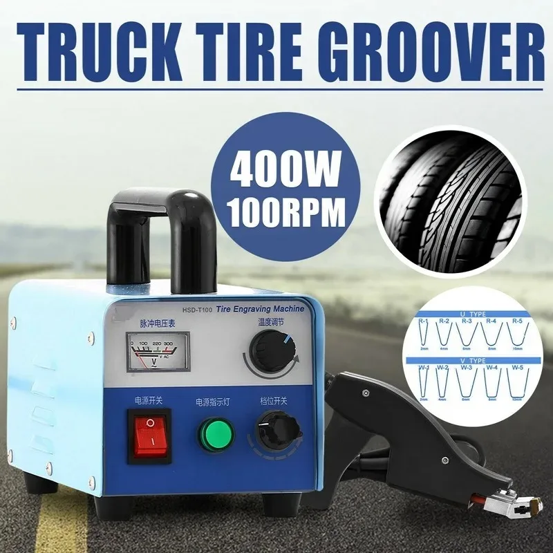 400w Truck Tire Grooving Blades Groover Iron Truck Trailer Tire Rubber Grooving Iron HSD-T100 Tire Groover Machine